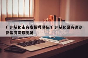 广州从化市有疫情吗现在/广州从化区有确诊新型肺炎病例吗