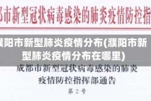 濮阳市新型肺炎疫情分布(濮阳市新型肺炎疫情分布在哪里)