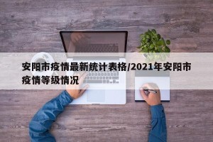 安阳市疫情最新统计表格/2021年安阳市疫情等级情况