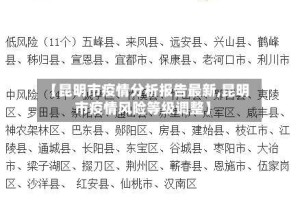 【昆明市疫情分析报告最新,昆明市疫情风险等级调整】