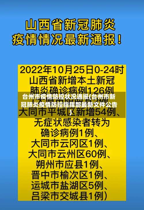 台州市疫情防控状况通报(台州市新冠肺炎疫情防控指挥部最新文件公告)-第3张图片