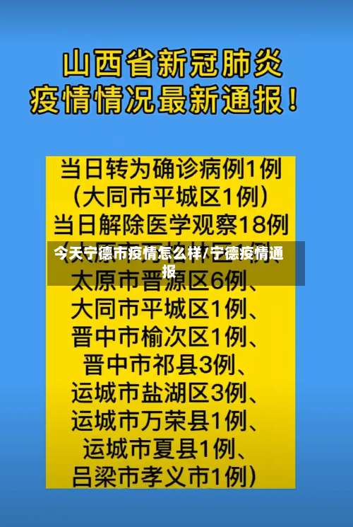 今天宁德市疫情怎么样/宁德疫情通报-第1张图片